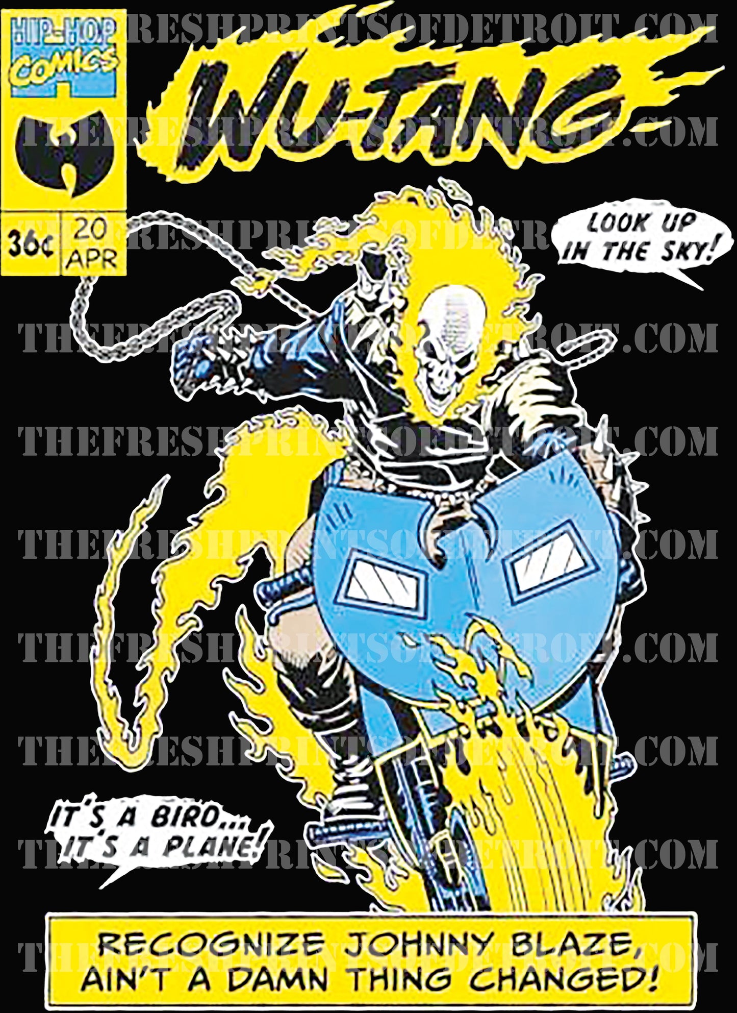Johnny Blaze Oversized Print 2025 T-Shirt!